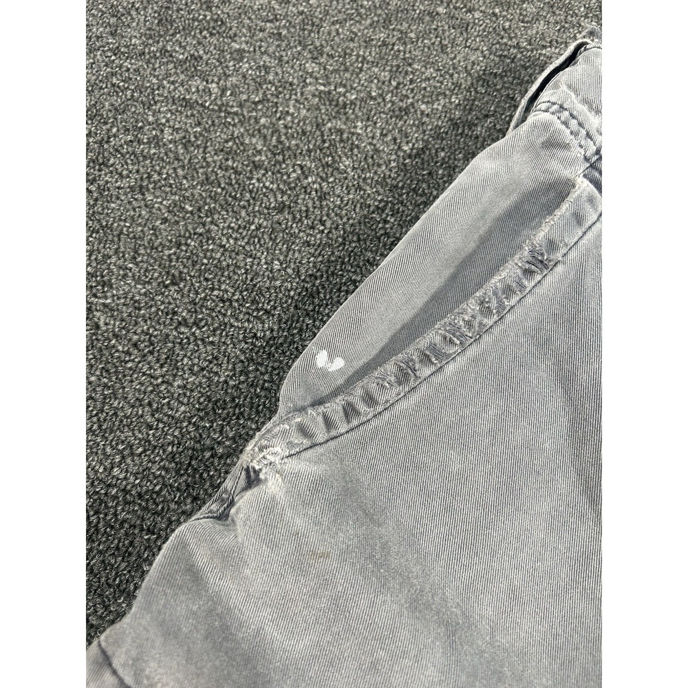 VTG Abercrombie and Fitch Cargo Pants Men 34R (Fits 37x31) Gray Baggy Thrashed - Picture 14 of 16